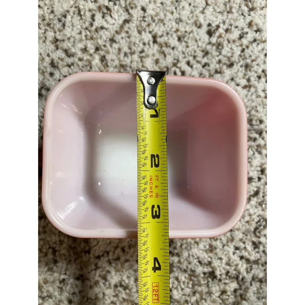 Red Pyrex 501 B Refrigerator Vintage Dish No Lid